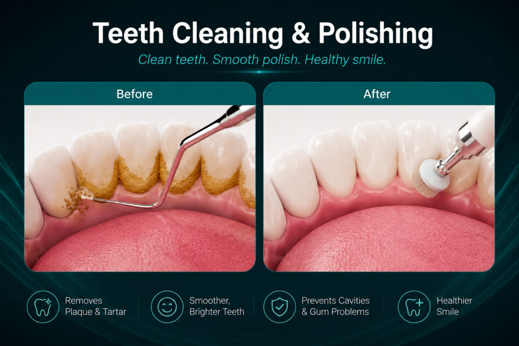 Teeth Cleaning Polishing